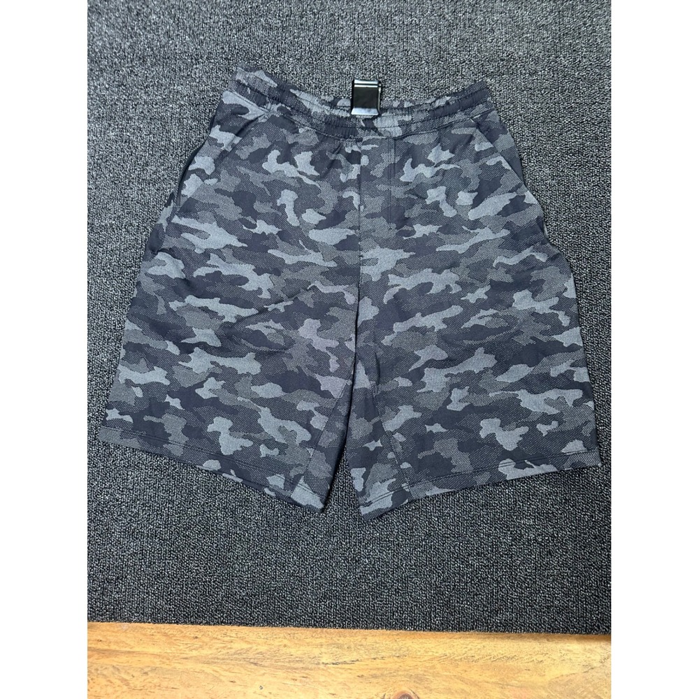 Lululemon Pace Breaker 9 in Lined Shorts Heritage 365 Camo Deep Coal Multi S